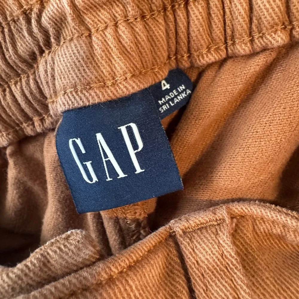 Gap High Rise Carpenter Utility Pants Burnt Orange Straight Leg Size 4